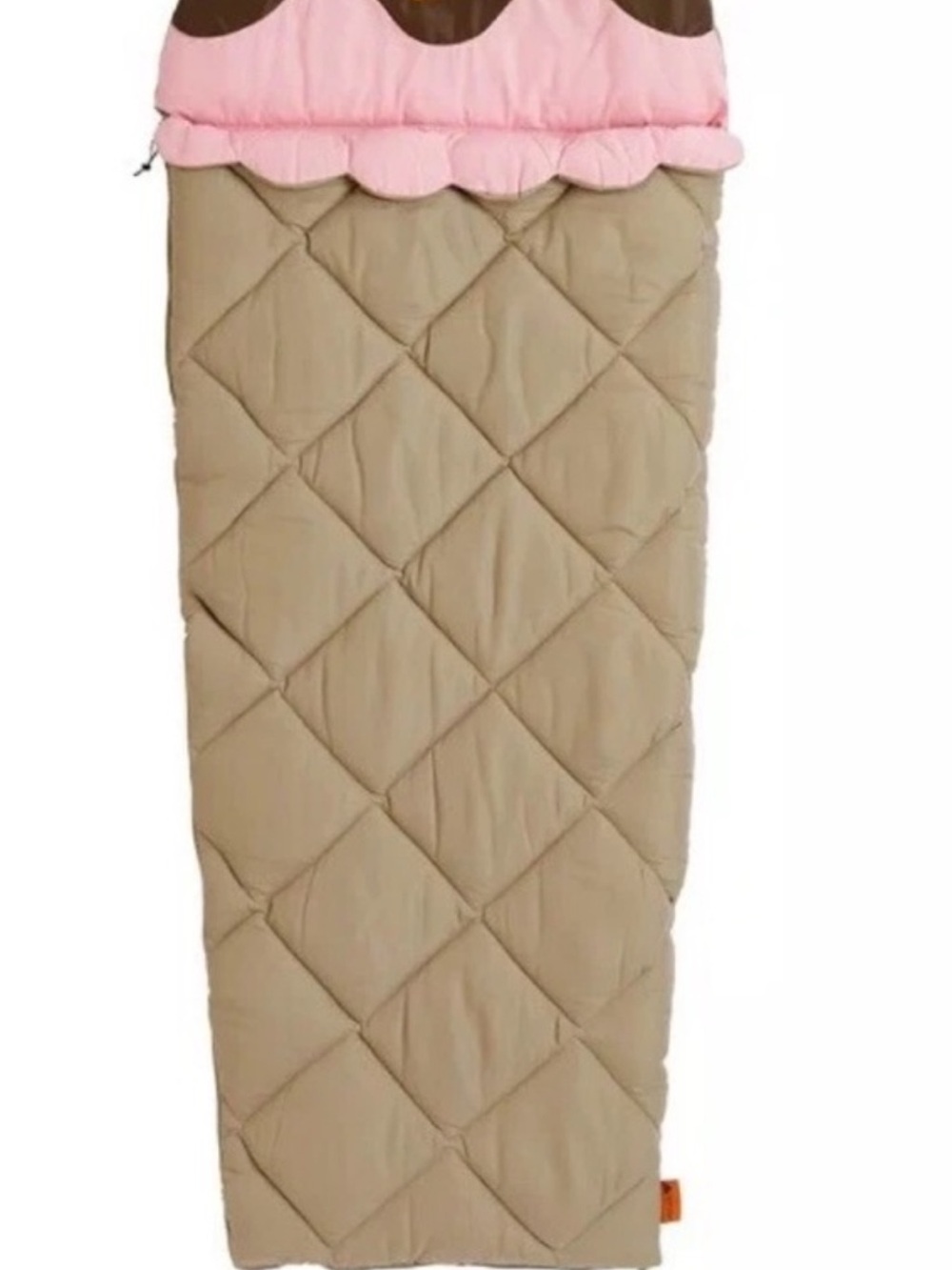 Ozark Trail Pink & Tan Kids Sprinkles Ice Cream Cone Style Sleeping Bag - Picture 2 of 2